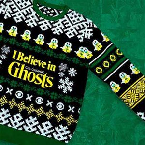 New CBS Ghosts "I Believe in Ghosts" Sweater Extra Large